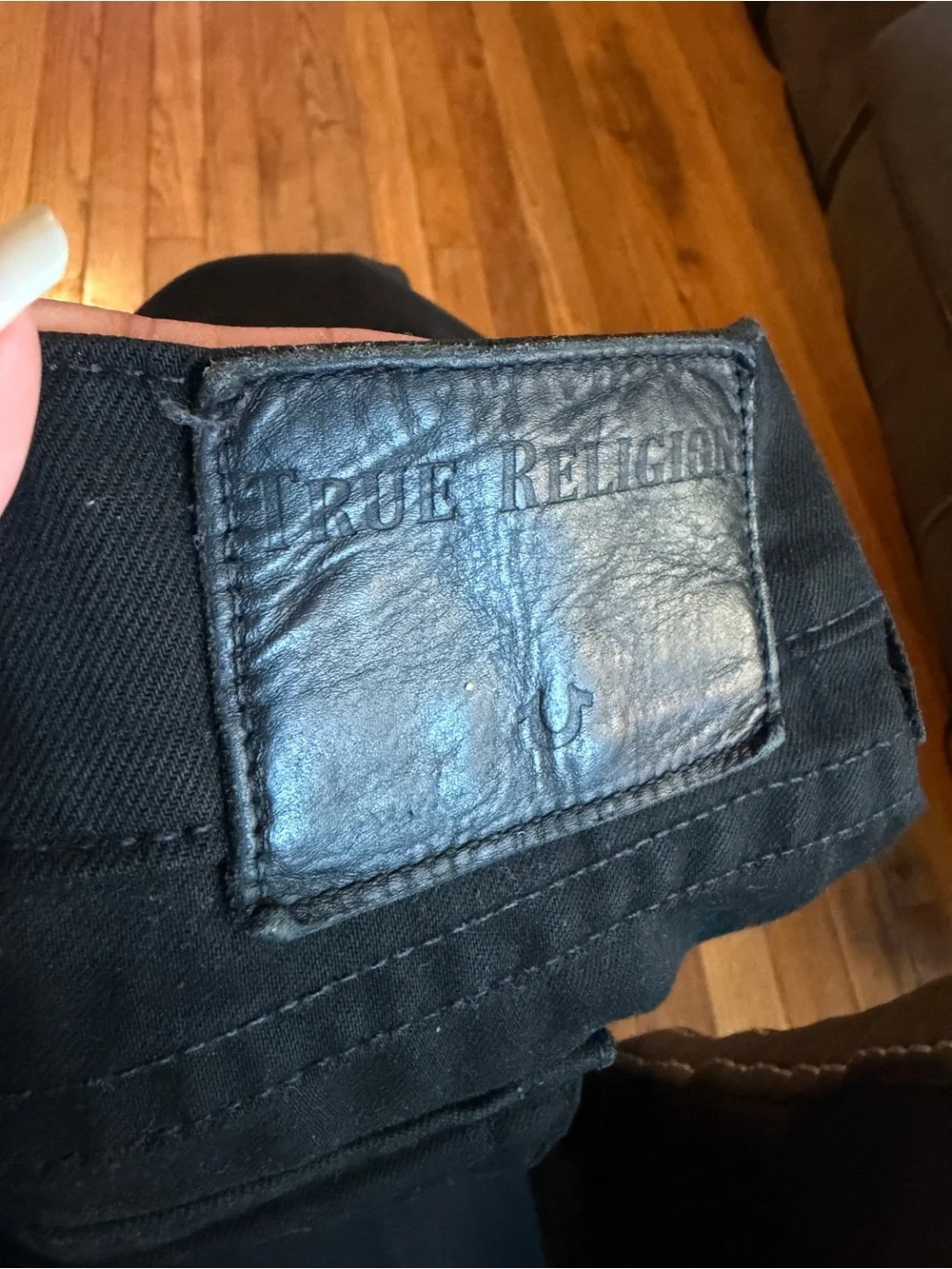 True Religion Men's Black Chino Pants